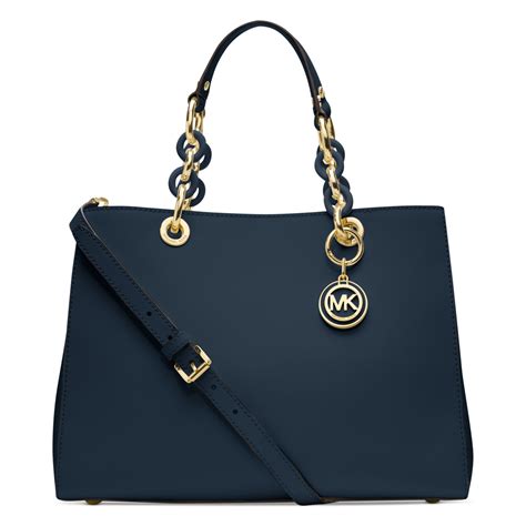 michael kors cynthia medium blue|Michael michael kors cynthia medium satchel .